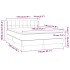 Cama box spring con colchón terciopelo rosa 140x190