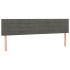 Cama box spring con colchón terciopelo gris oscuro 200x200