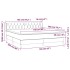 Cama box spring con colchón terciopelo azul oscuro 160x200