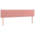 Cama box spring con colchón terciopelo rosa 180x200