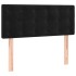 Cama box spring con colchón terciopelo negro 90x200