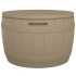 Caja de almacenaje de jardín 3 en 1 polipropileno marrón