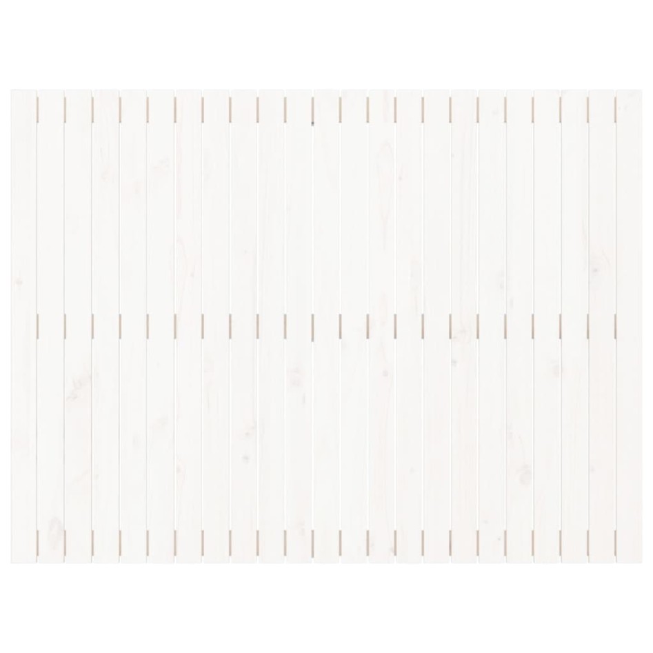 Cabecero cama de pared madera maciza pino blanco 146,5x3x110
