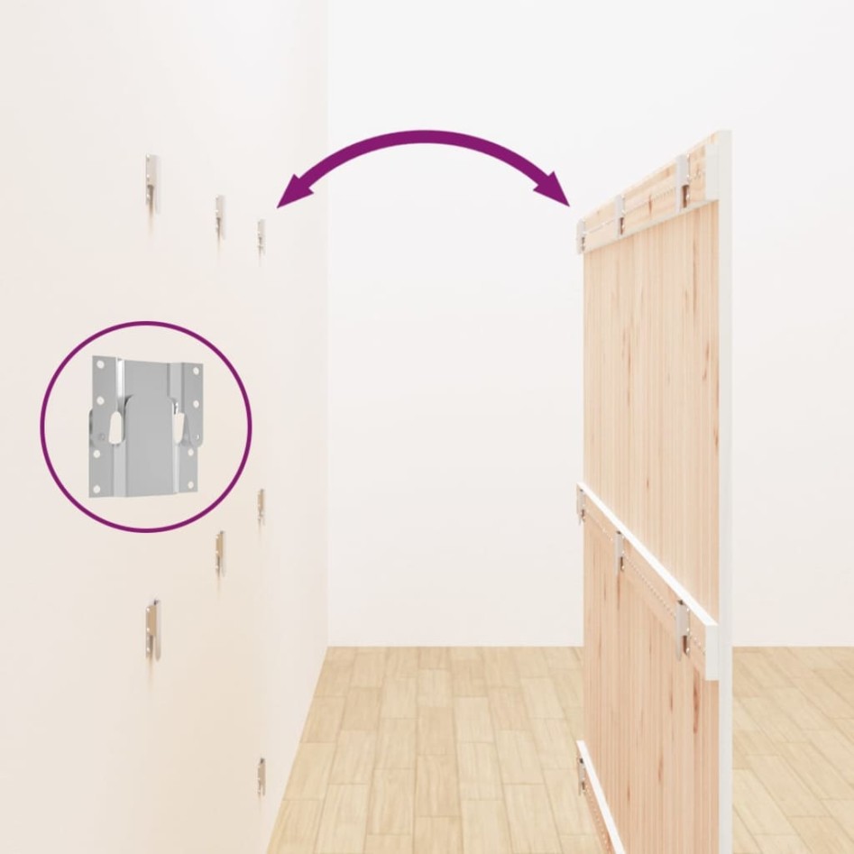 Cabecero de cama de pared madera maciza pino blanco