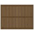 Cabecero de cama pared madera maciza marrón miel 146,5x3x110