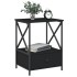 Mesitas de noche 2 uds madera de ingeniería negro 50x41x65