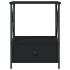 Mesitas de noche 2 uds madera de ingeniería negro 50x41x65