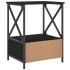 Mesitas de noche 2 uds madera de ingeniería negro 50x41x65