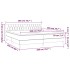Cama box spring colchón y luces LED tela crema 200x200