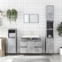 Mueble de baño madera de ingeniería gris hormigón 80x33x60
