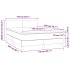 Cama box spring colchón LED cuero sintético capuchino