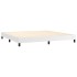 Cama box spring colchón y LED cuero sintético blanco 200x200