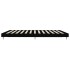 Estructura de cama madera de ingeniería negra 200x200
