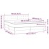 Cama box spring colchón LED cuero sintético capuchino