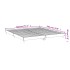 Estructura de cama madera de ingeniería blanca 180x200