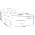 Cama box spring colchón y LED terciopelo rosa 120x200