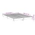 Estructura de cama madera de ingeniería gris hormigón