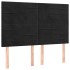 Cama box spring colchón y LED terciopelo negro 140x190