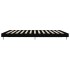 Estructura de cama madera de ingeniería negra 120x200