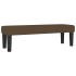 Cama box spring con colchón tela marrón oscuro 140x200