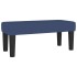 Cama box spring con colchón tela azul 100x200