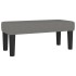 Cama box spring con colchón tela gris oscuro 100x200