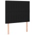 Cama box spring con colchón tela negro 100x200