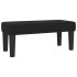 Cama box spring con colchón tela negro 100x200