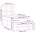 Cama box spring con colchón tela negro 100x200