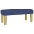 Cama box spring con colchón tela azul 90x190