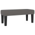 Cama box spring con colchón cuero sintético gris 90x190