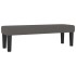 Cama box spring con colchón cuero sintético gris 140x190