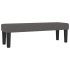 Cama box spring con colchón cuero sintético gris 140x200
