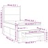 Cama box spring con colchón terciopelo azul oscuro 90x190