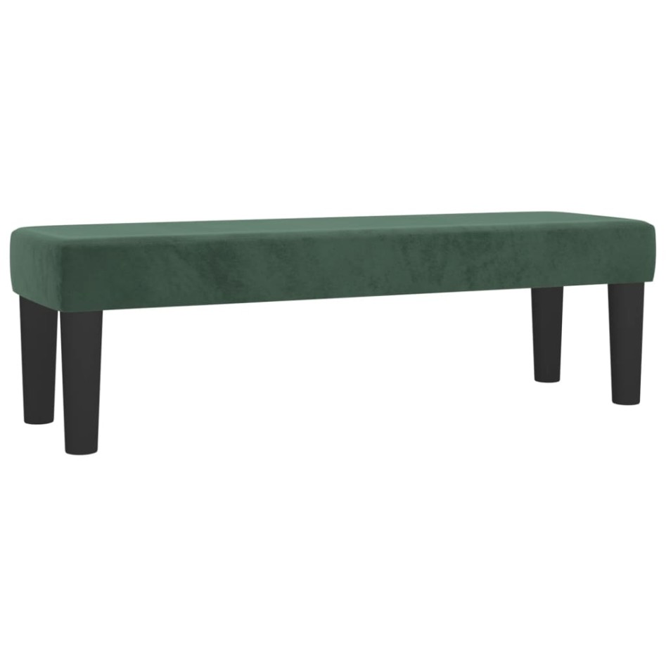 Cama box spring con colchón terciopelo verde oscuro 140x190