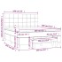 Cama box spring con colchón terciopelo rosa 160x200