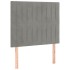 Cama box spring con colchón terciopelo gris claro 100x200