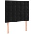 Cama box spring con colchón cuero sintético negro 90x190