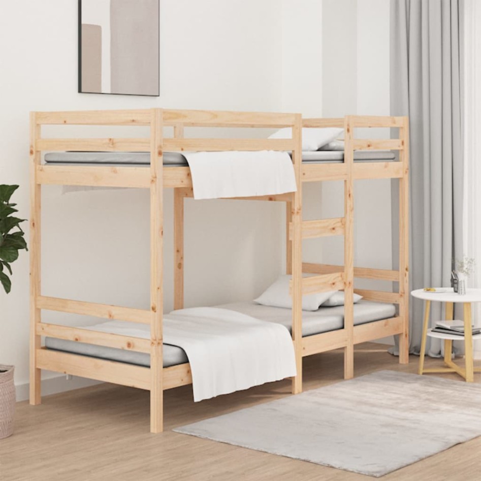 Cama litera sin colchón madera maciza de pino 90x190