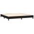 Cama box spring con colchón tela negro 200x200