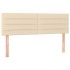 Cama box spring con colchón tela color crema 140x190