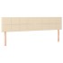 Cama box spring con colchón tela color crema 200x200