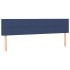 Cama box spring con colchón tela azul 200x200