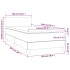 Cama box spring con colchón cuero sintético blanco 100x200