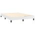 Cama box spring con colchón cuero sintético blanco 140x190