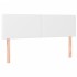 Cama box spring con colchón cuero sintético blanco 140x190