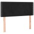 Cama box spring con colchón terciopelo negro 100x200