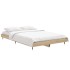 Estructura de cama madera de ingeniería roble Sonoma 120x190
