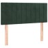 Cama box spring con colchón terciopelo verde oscuro 120x200