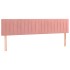 Cama box spring con colchón terciopelo rosa 180x200